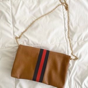 Faux leather purse